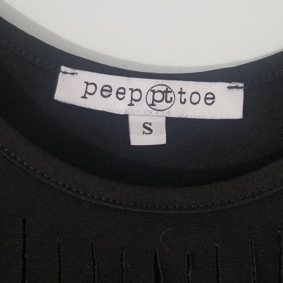 Black Mini Fringe Dress. Go-Go Girl Dance Style. Pit to Hemline 24". Size S. - Picture 5 of 8